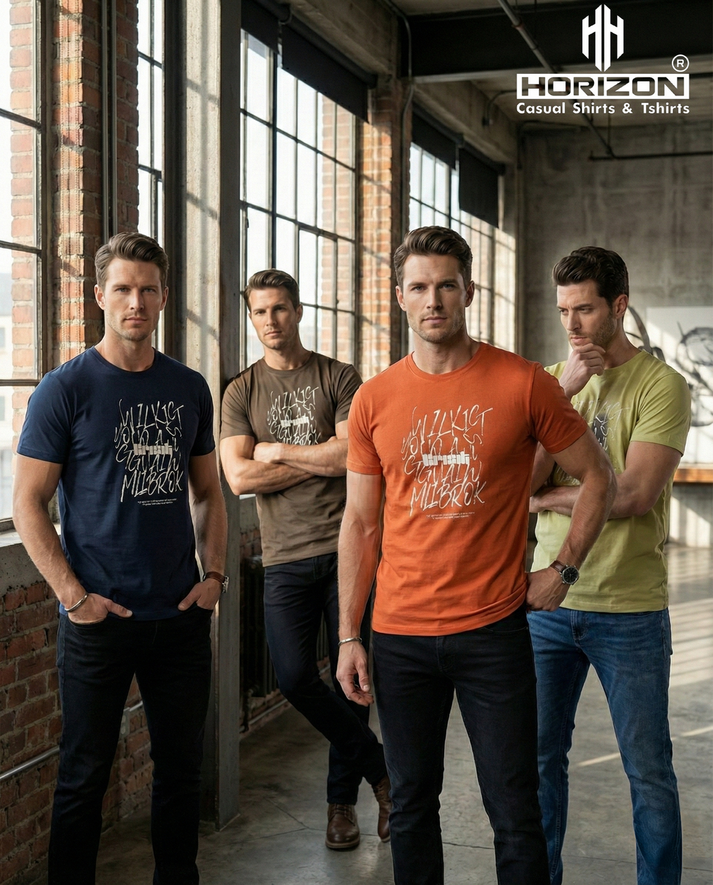 Graphic Print Crew Neck T-Shirt