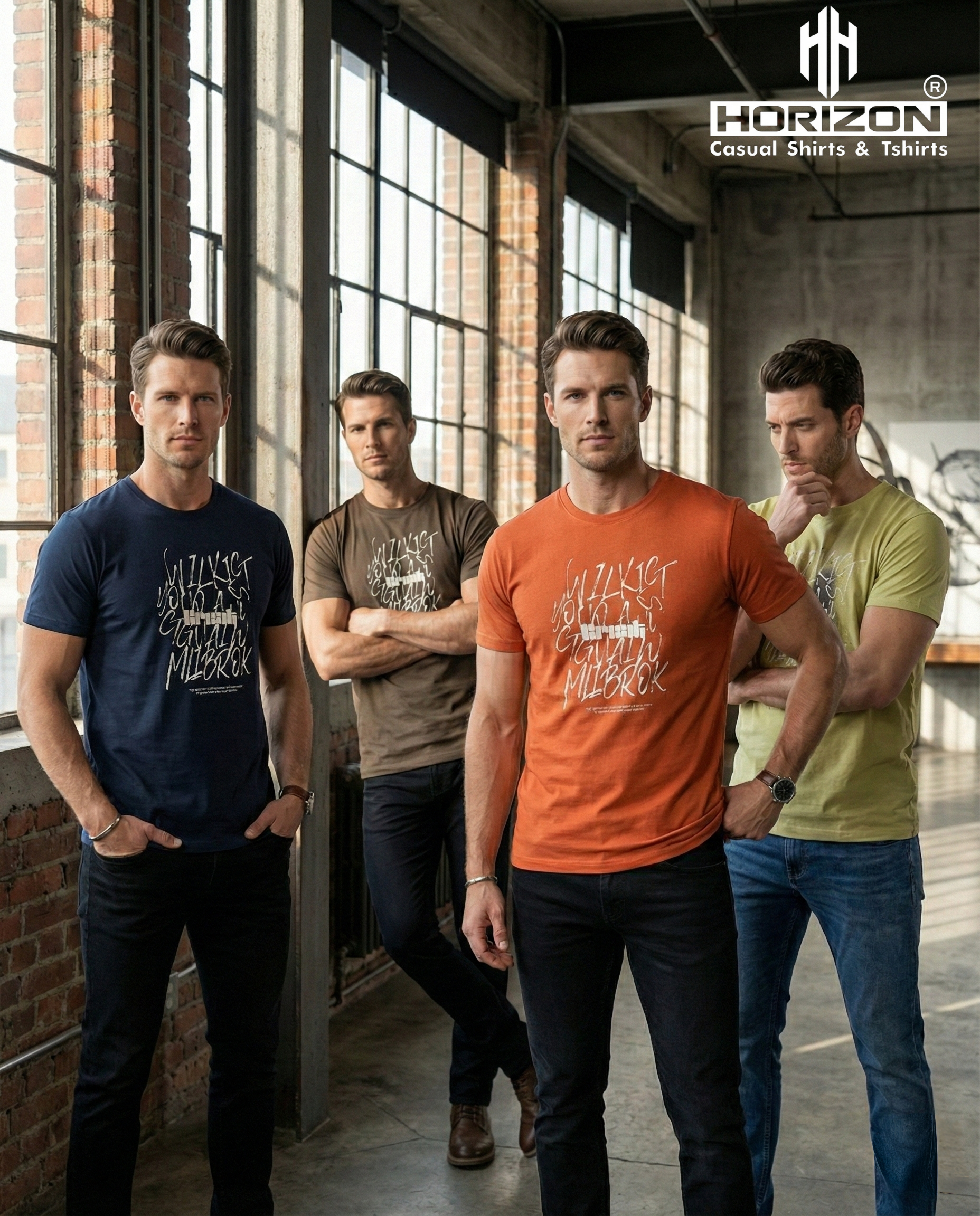 Graphic Print Crew Neck T-Shirt