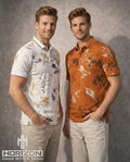 Botanical Print Polo Shirt