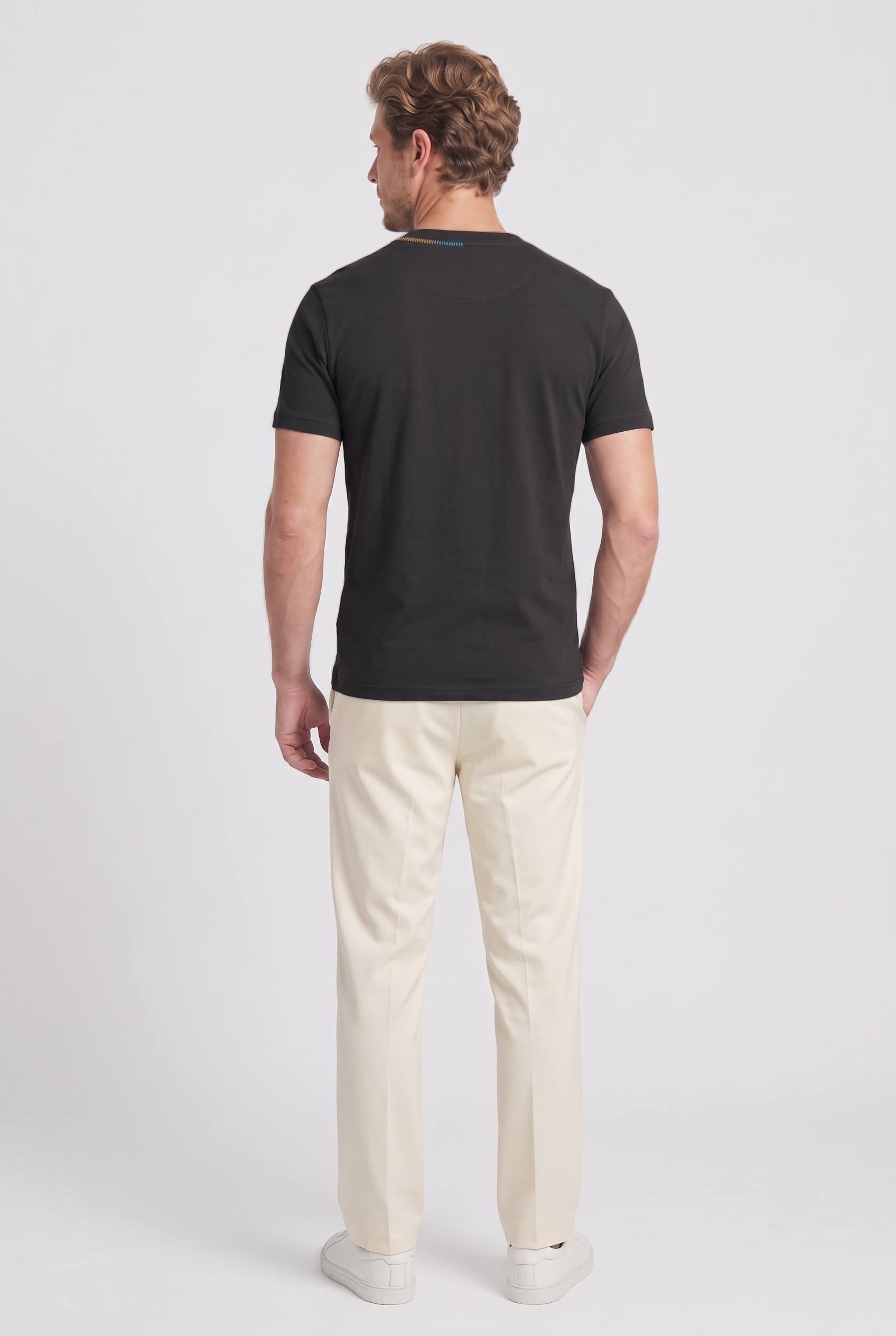 Black Script Print T-Shirt