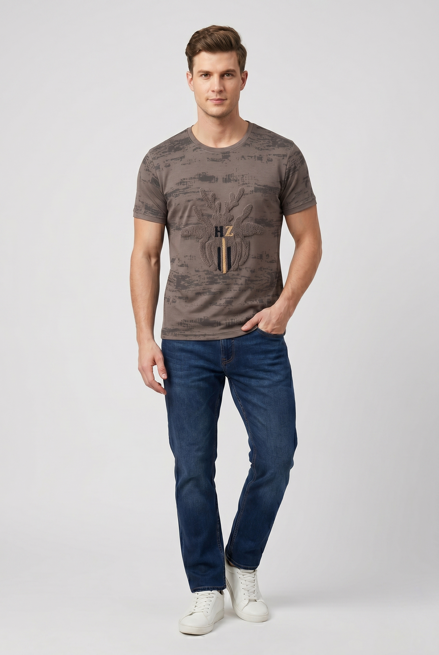 Grey Graphic T-Shirt