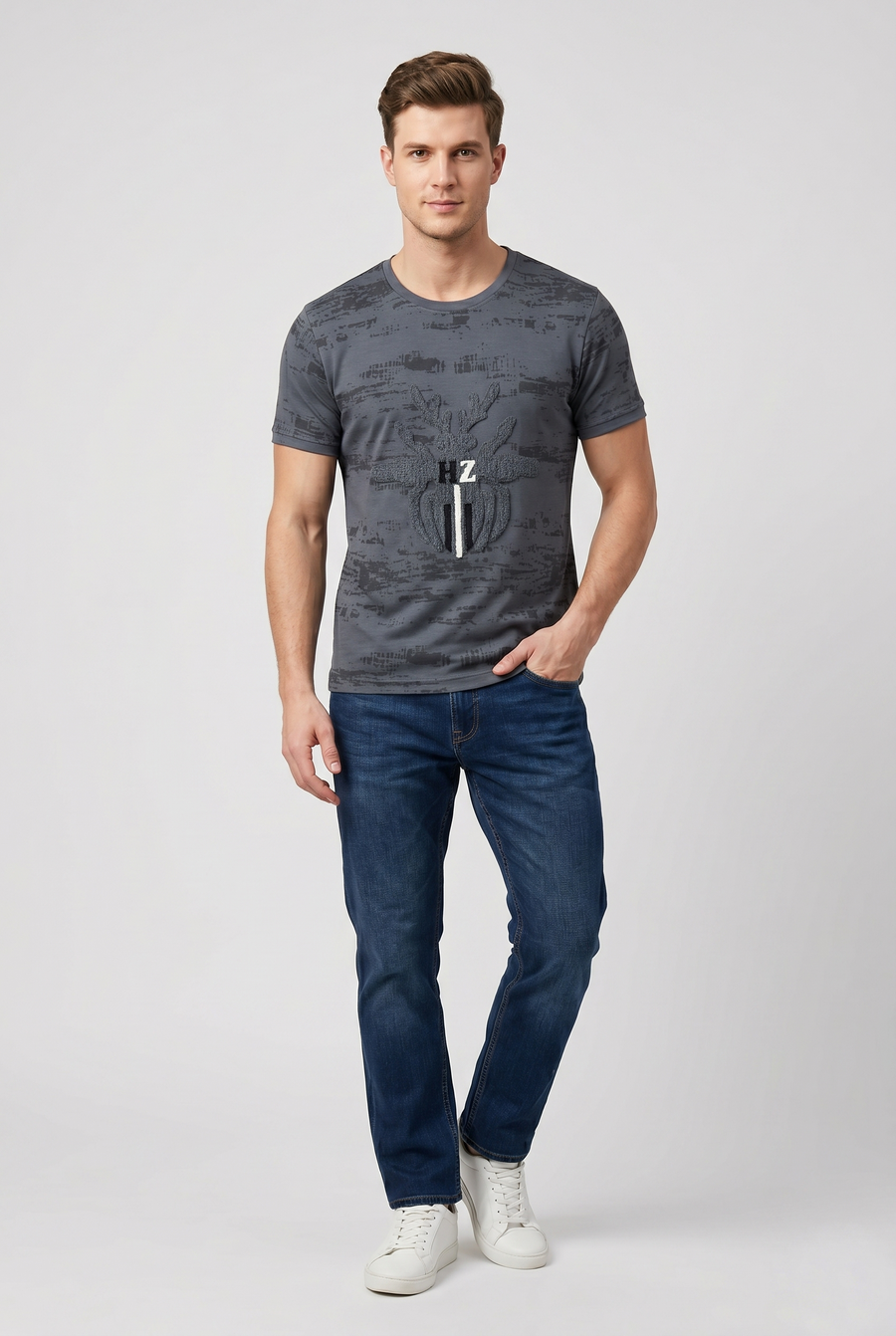 Charcoal Graphic T-Shirt