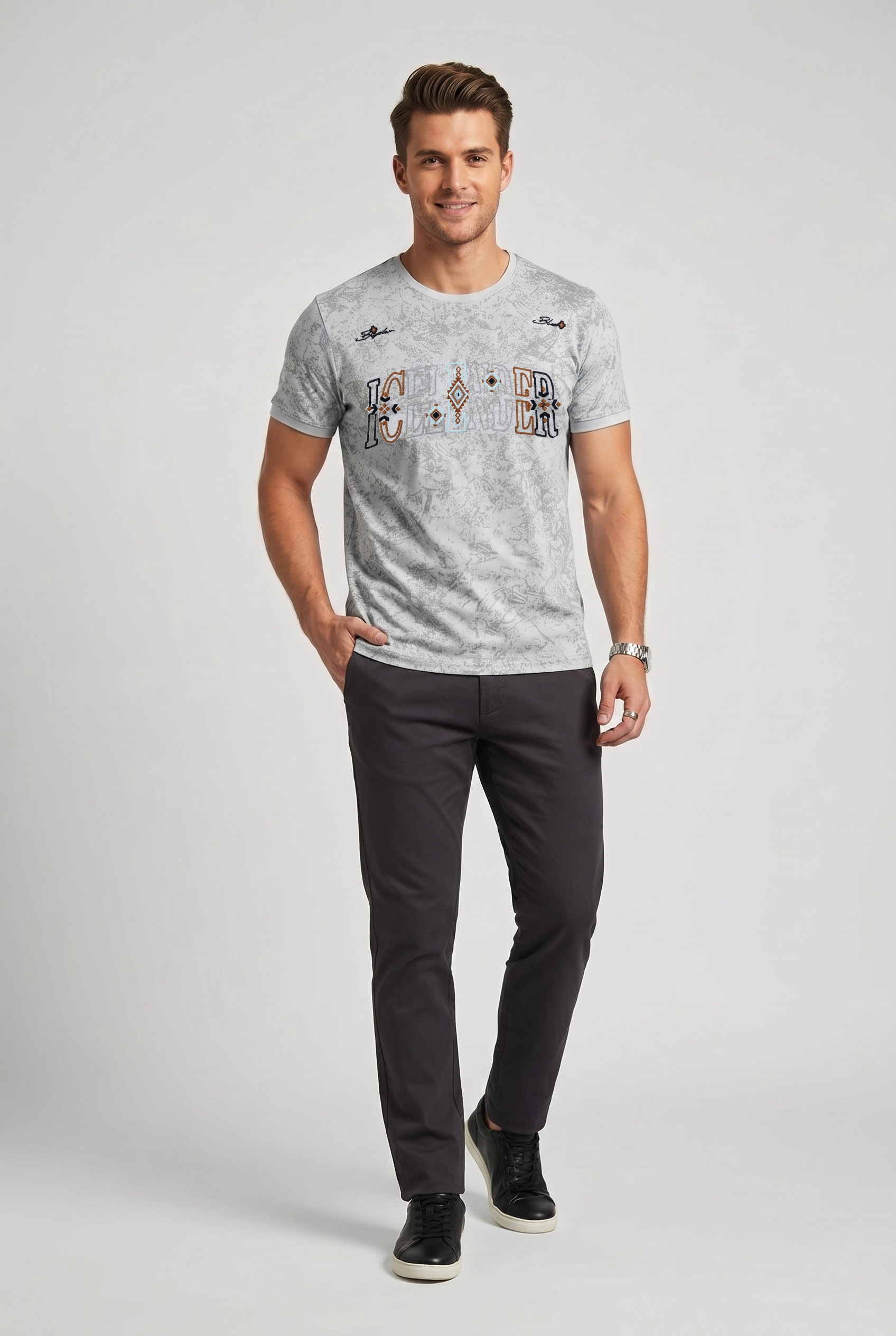 Grey Vintage Graphic T-Shirt