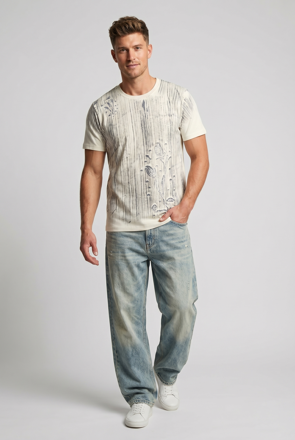 Ivory Texture T shirt