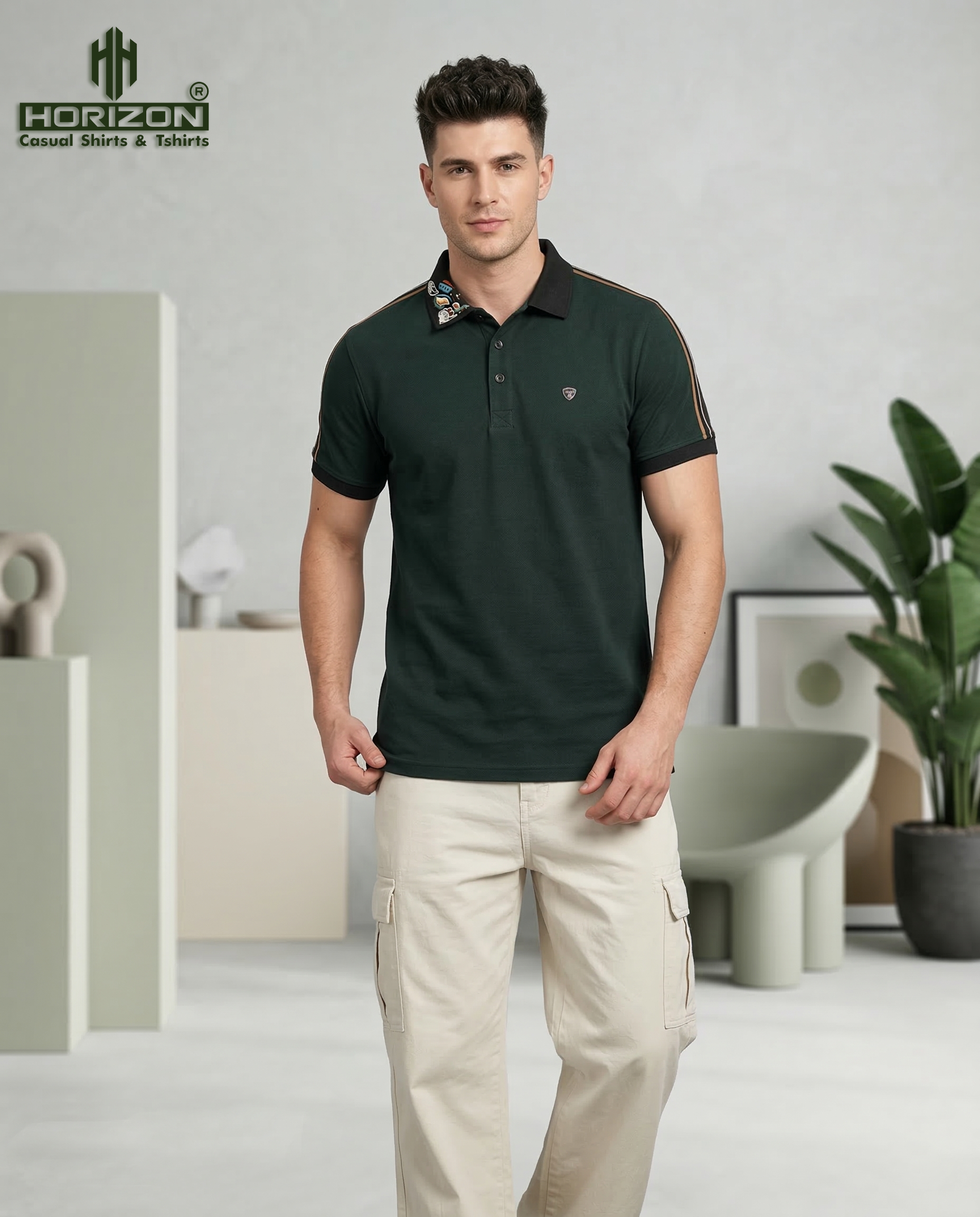Classic Solid Polo T-Shirt