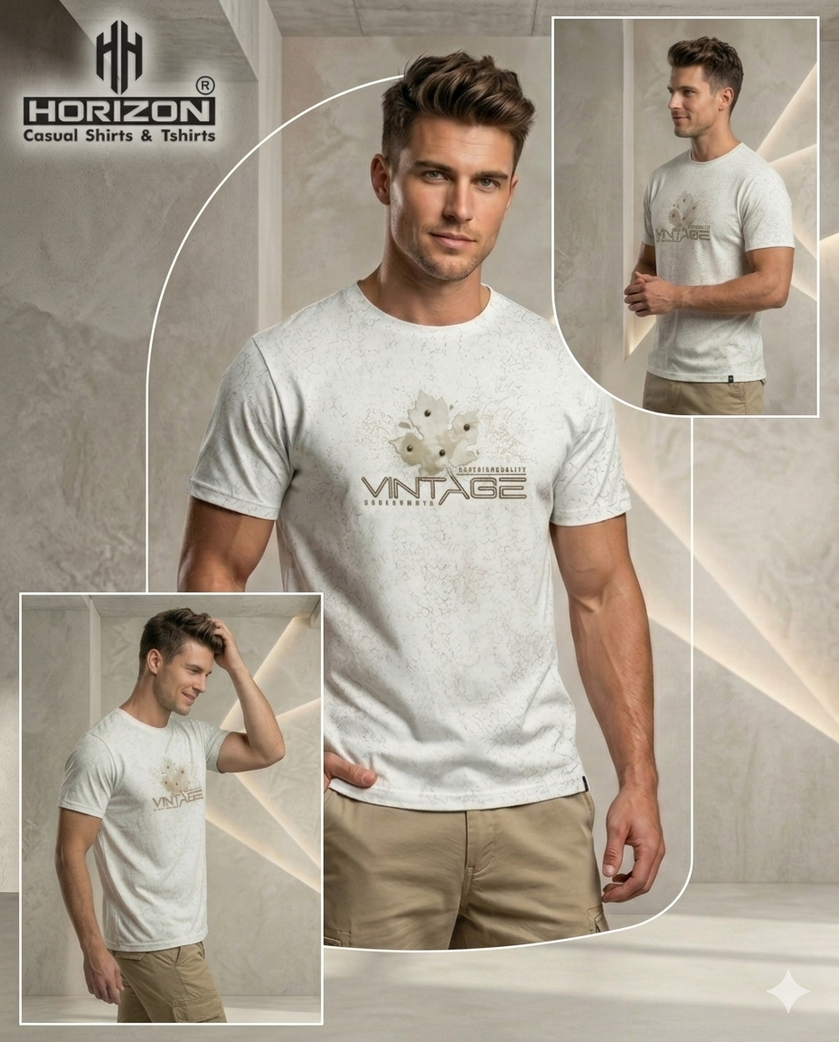 Vintage Graphic Crew Neck T-Shirt