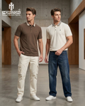 Teal Pattern Collar Polo