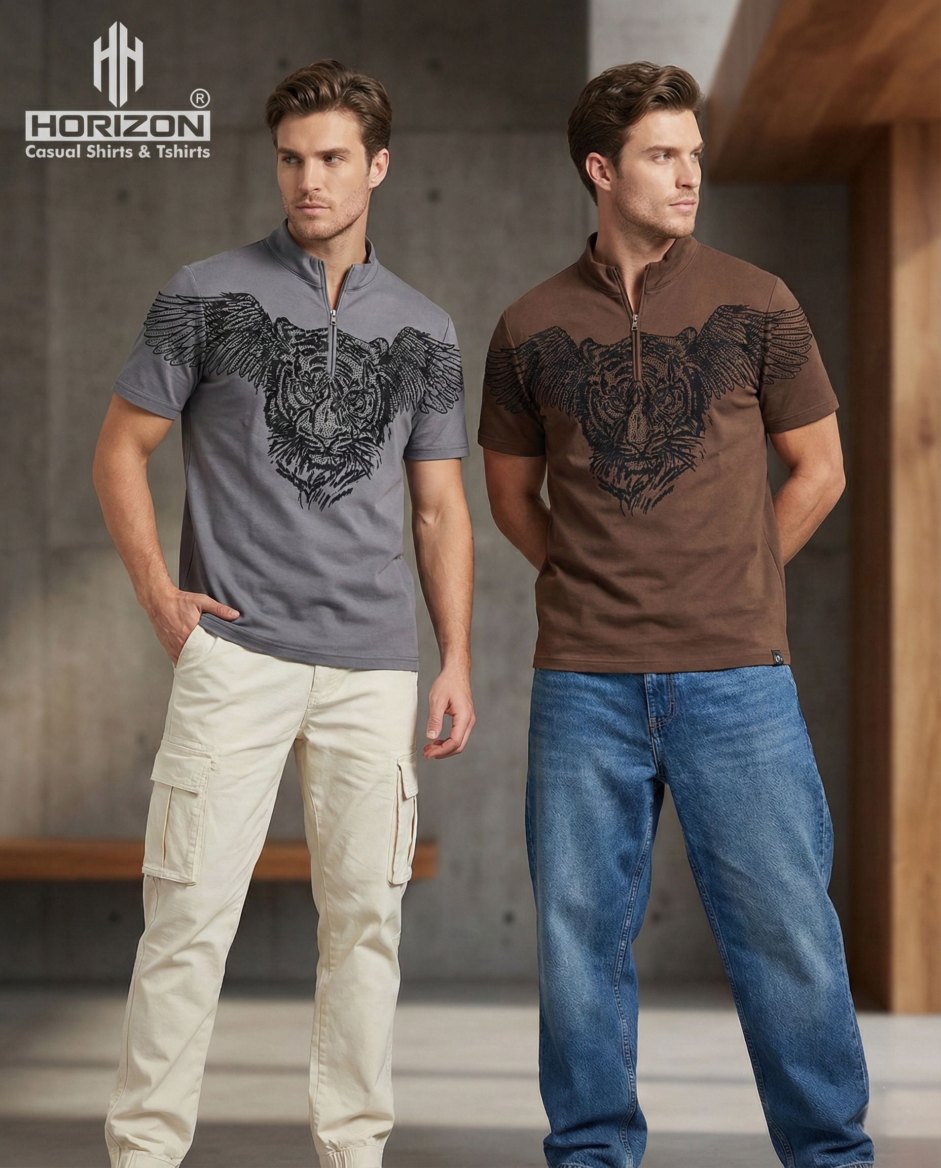 Solid Contrast Trim Polo
