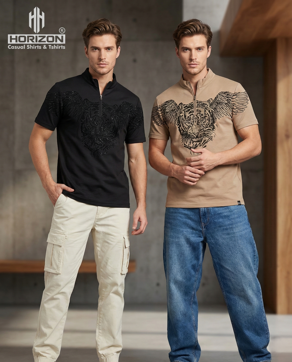 Solid Contrast Trim Polo