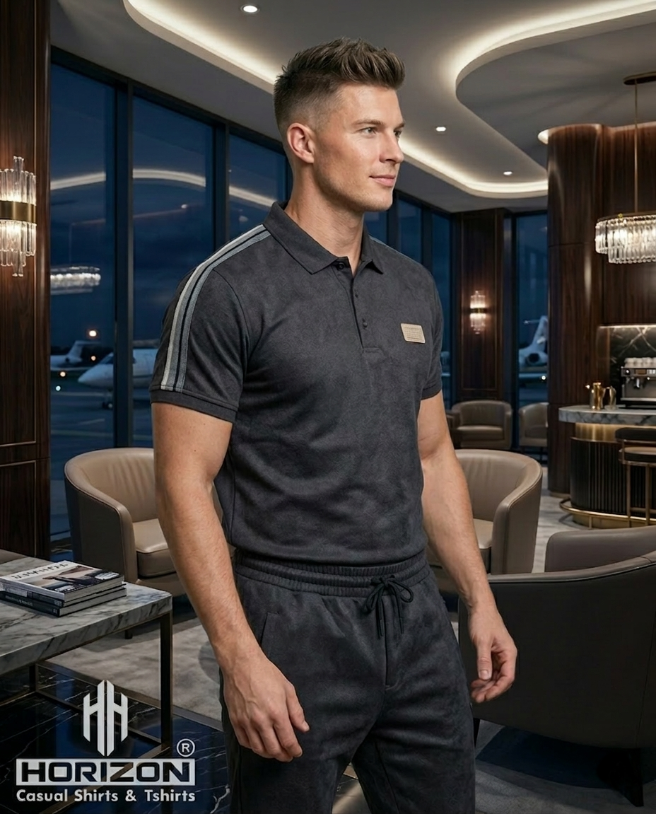 Textured Polo Co-ord Set
