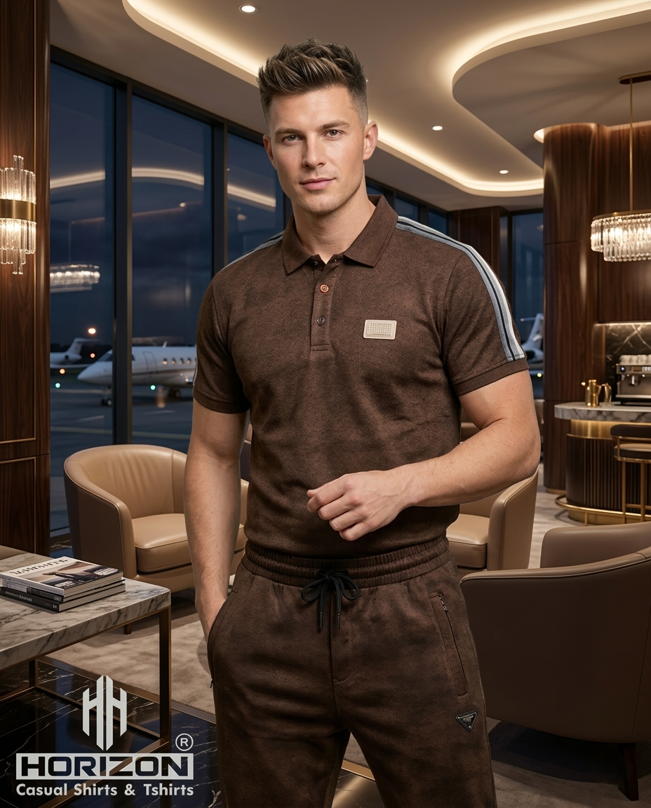 Textured Polo Co-ord Set