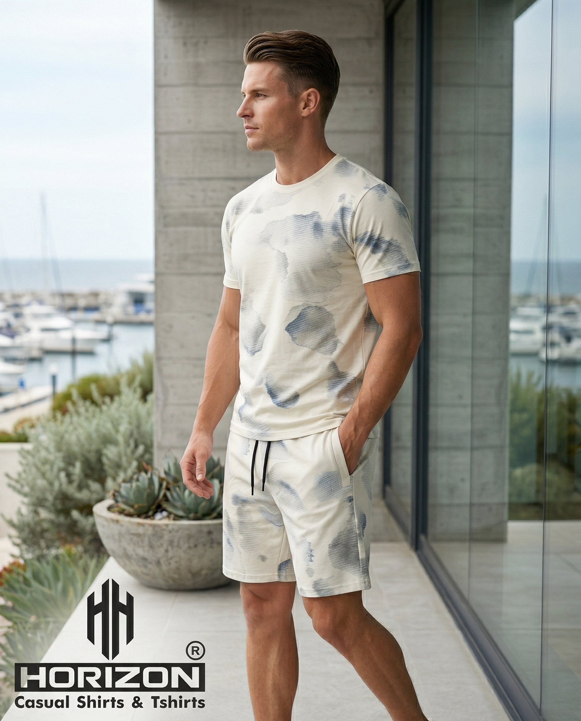 Cloud Print Lounge Shorts