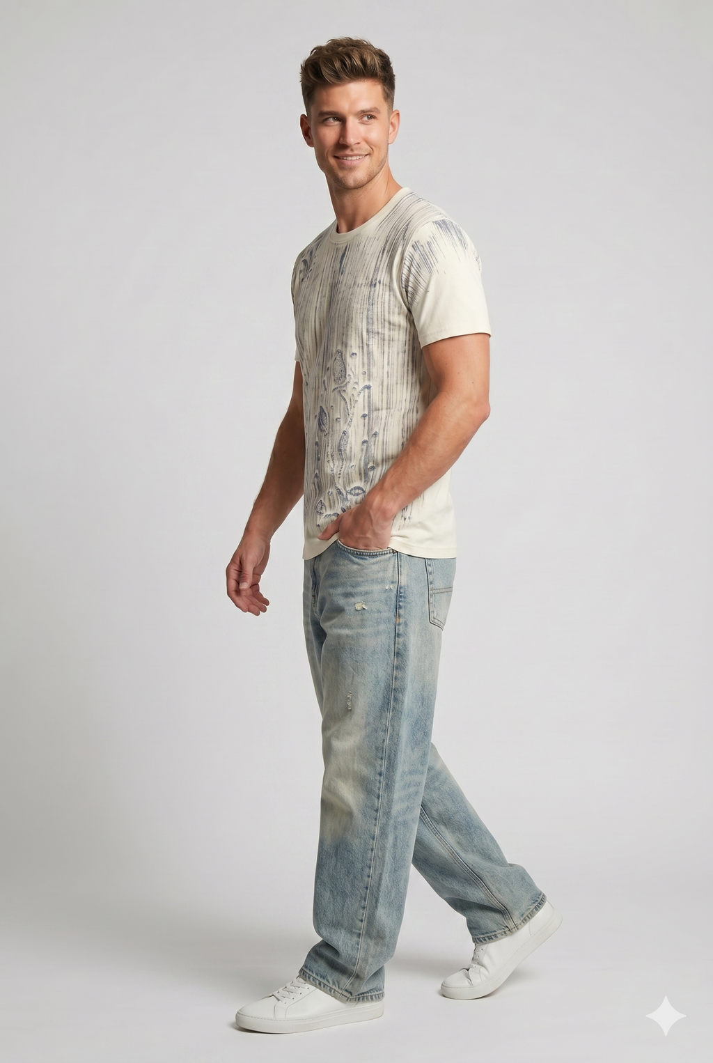 Ivory Texture T shirt