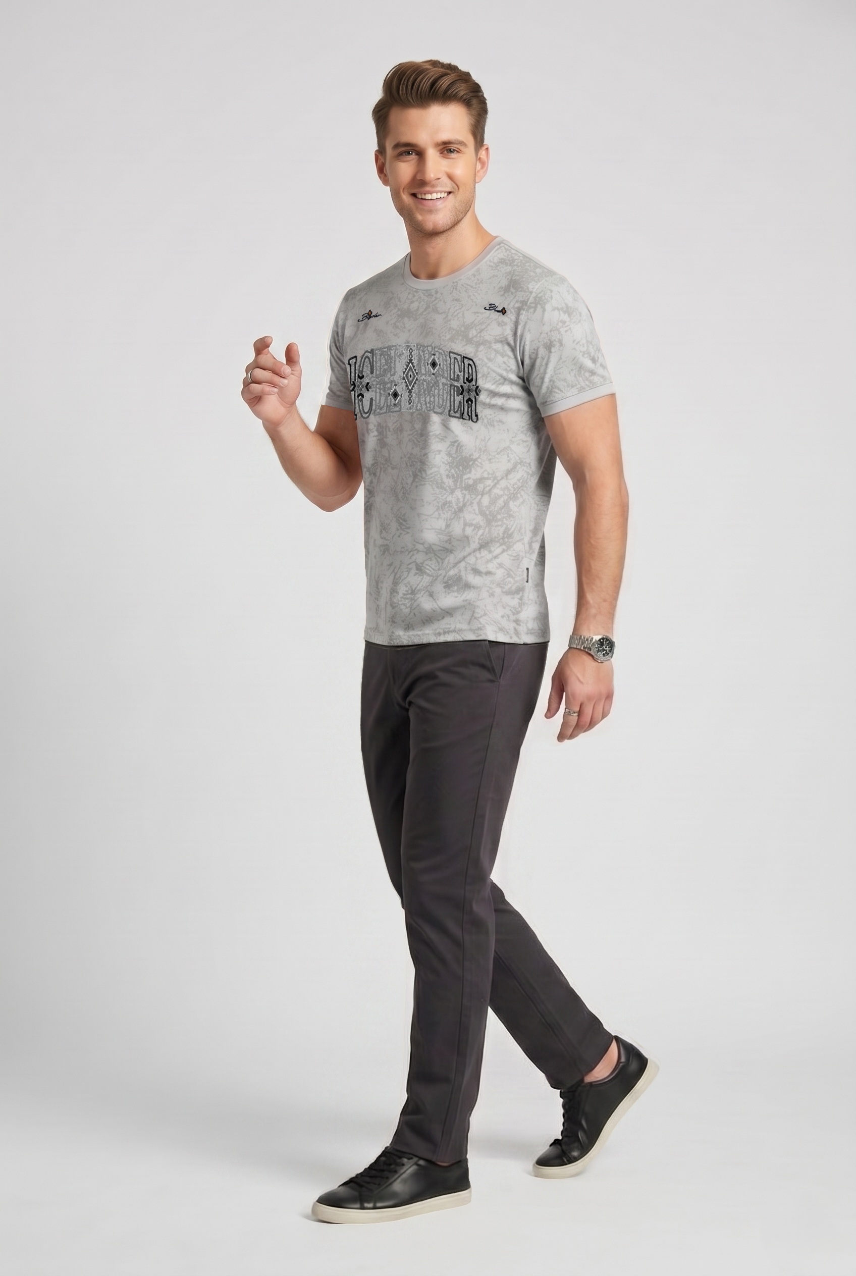 Grey Vintage Graphic T-Shirt
